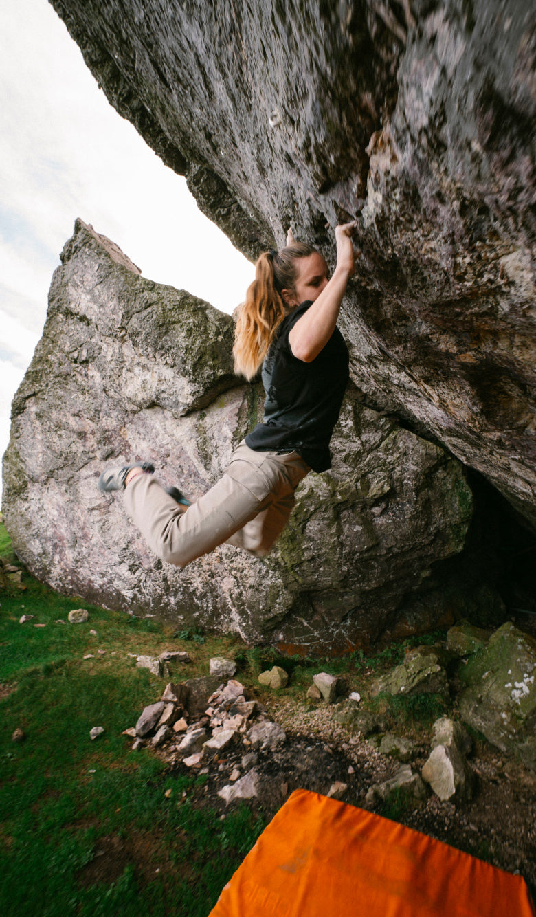 bouldering femme